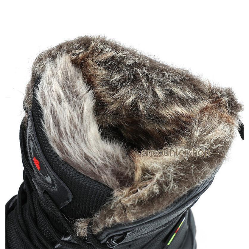 新品 大人気 ロングブーツ メンズ 裏起毛 作業用 スキー ワークブーツ ボア 雪靴 シューズ カジュアル 撥水 厚底 アウトドア 防滑