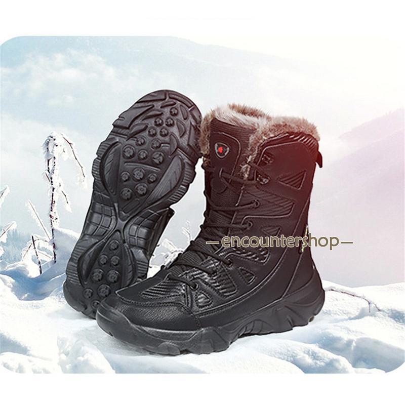 新品 大人気 ロングブーツ メンズ 裏起毛 作業用 スキー ワークブーツ ボア 雪靴 シューズ カジュアル 撥水 厚底 アウトドア 防滑