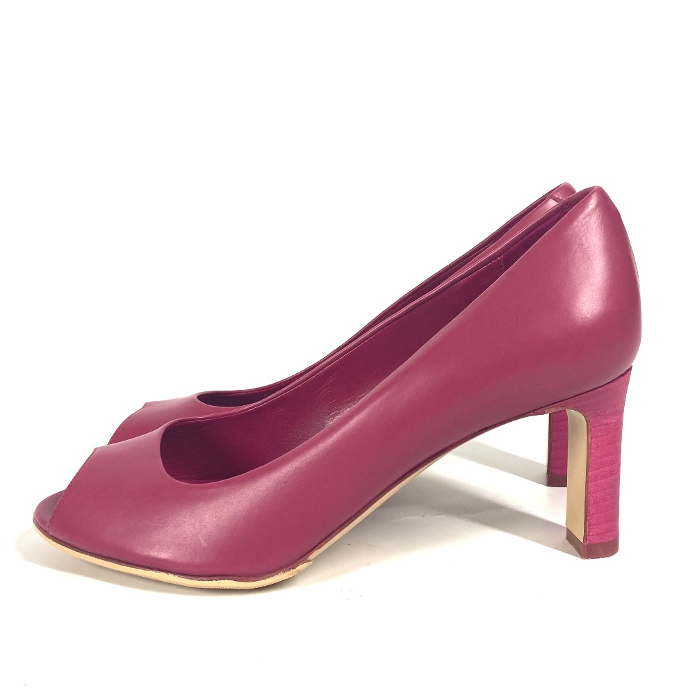 パンプス 靴 シューズ ヒール レザー ピンク