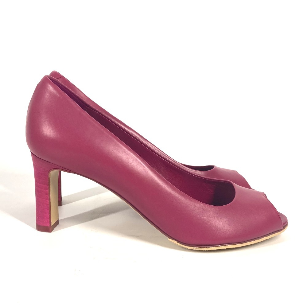 パンプス 靴 シューズ ヒール レザー ピンク