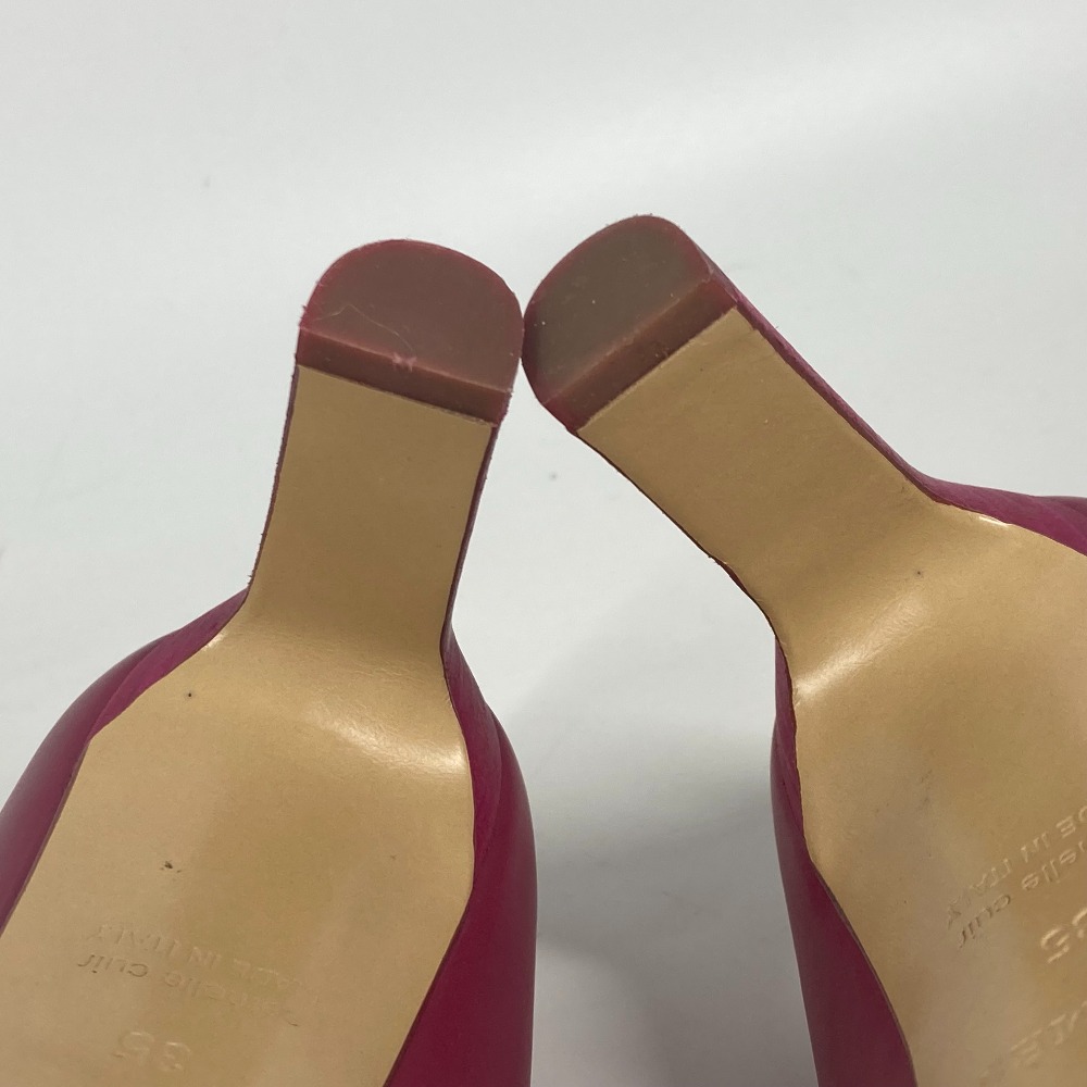 パンプス 靴 シューズ ヒール レザー ピンク