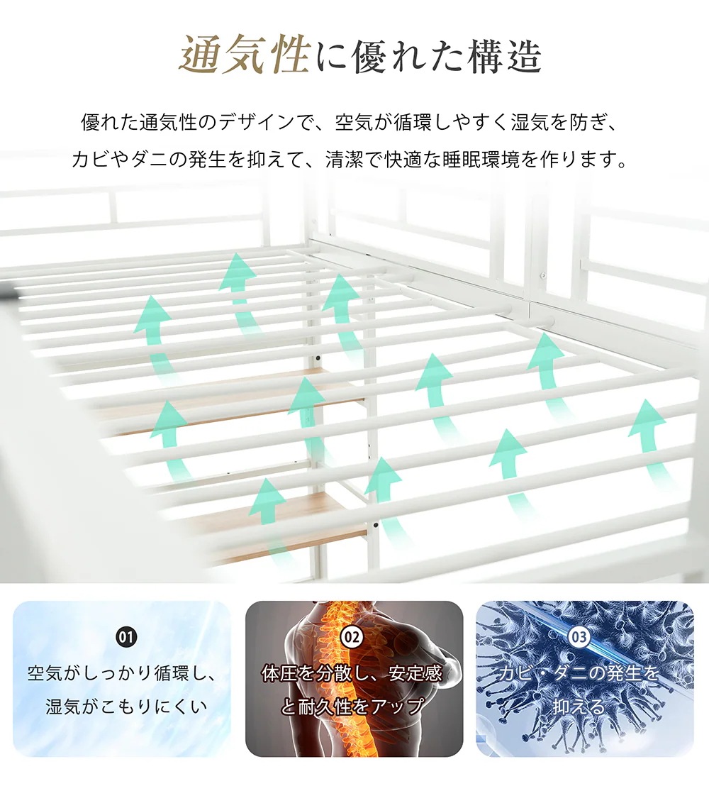 ロフトベッド パイプベッド シングル デスク付き 収納棚 階段付き 左右入れ替え可能 収納 大人 一人暮らし 子供ベッド 北欧風 二段ベッド 子供部屋 スチール 耐震 パイプ 金属