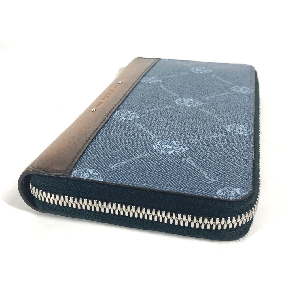 【極美品】ベルルッティ イタウバ カリグラフィ ラウンドファスナー長財布 ブルー 極美品】ベルルッティ イタウバ カリグラフィ ラウンドファスナー長