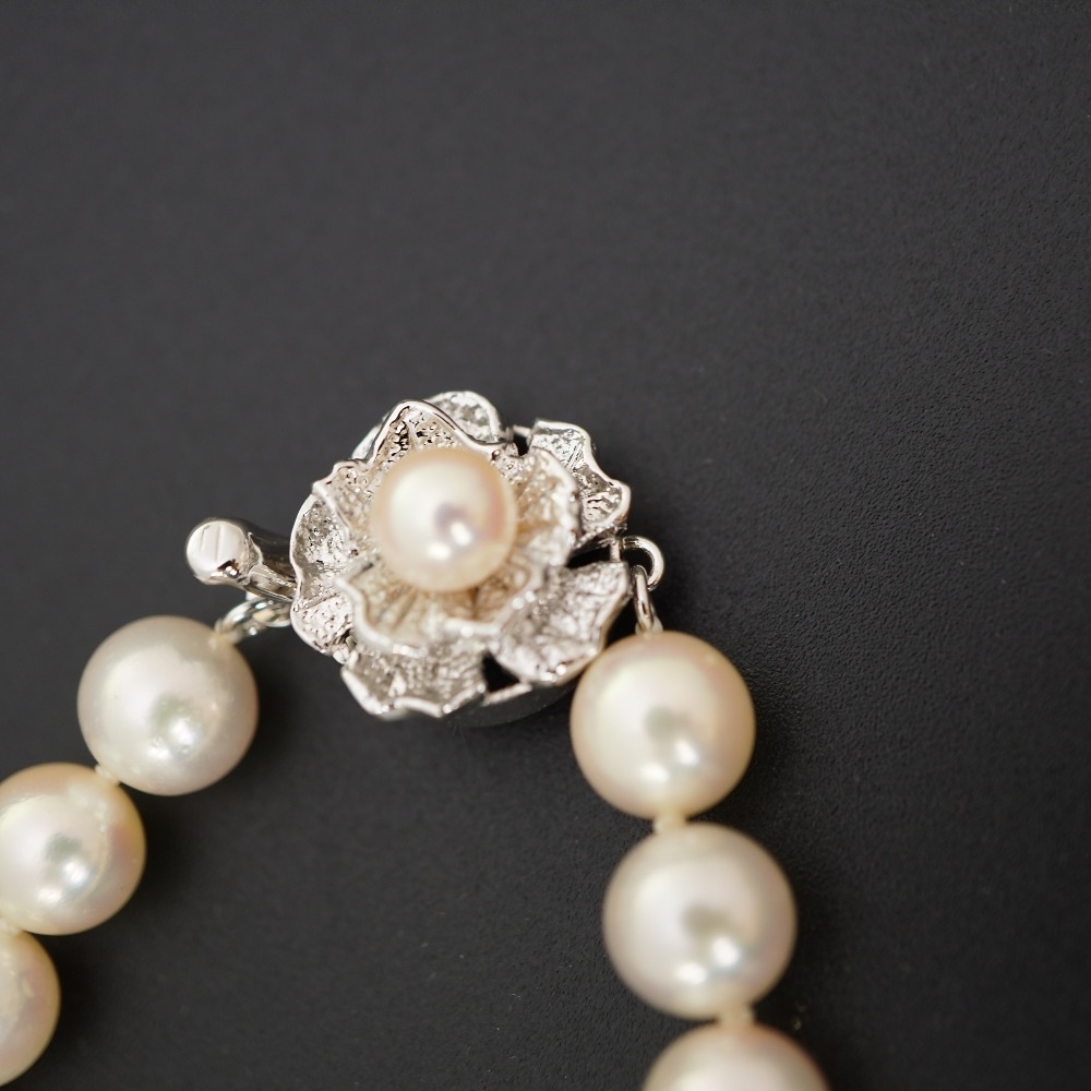 美品 7.5-8mm アコヤ 真珠パール ネックレス アコヤ真珠/シルバー パール 0024【中古】 レディース 美品 7.5-8mm アコヤ 真珠パール ネックレス アコヤ真珠/シルバー パール 0024【中古】 レディース