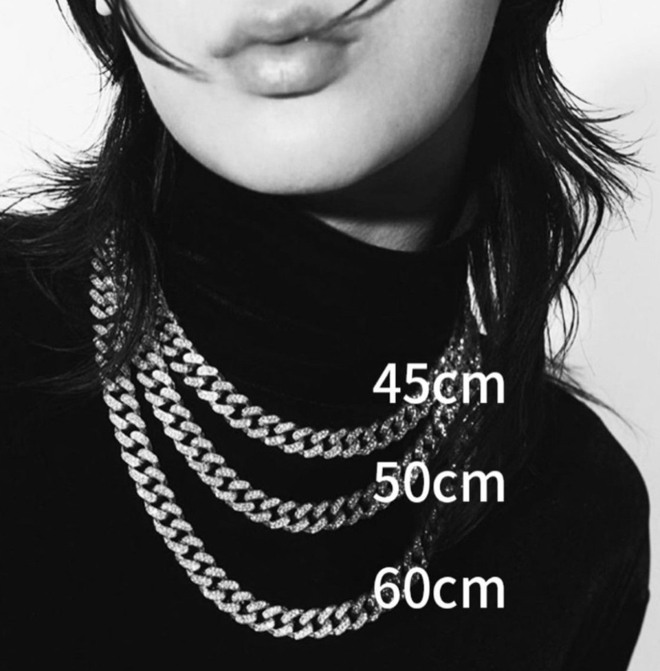 [BTS Jin/2pm ジュノ 着用]レーニンストーン クバンチェーンネックレス13mm(silver) 韓国人気ブランド 韓国人気ファッション 人気ジュエリー