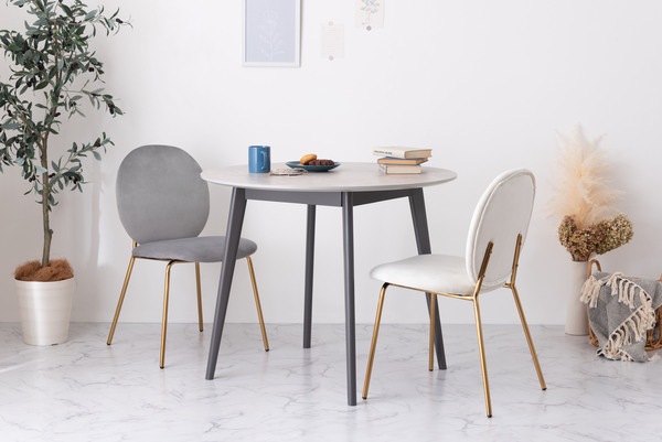 ラウンドテーブル 大理石調 大理石 韓国インテリア シンプル おしゃれ スタイリッシュ 直径90cm 90×90 丸テーブル テーブル ダイニングテーブル つくえ 食卓 韓国 北欧 ストーン かわいい