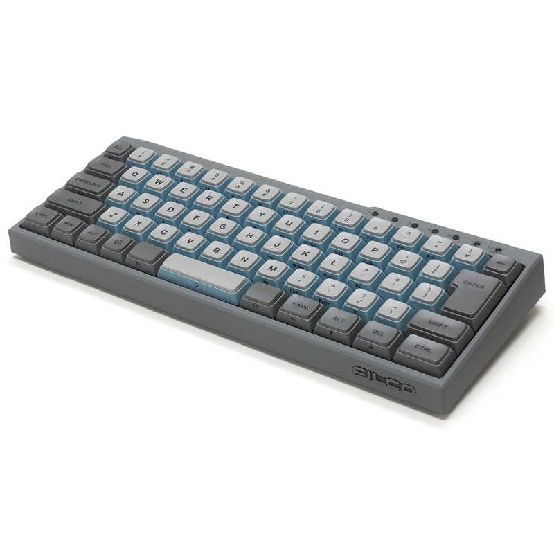 FILCO　キーボード Majestouch MINILA-R Convertible 青軸 ［Bluetooth・USB /有線・ワイヤレス］ スカイグレー　FFBTR66MC/NSG