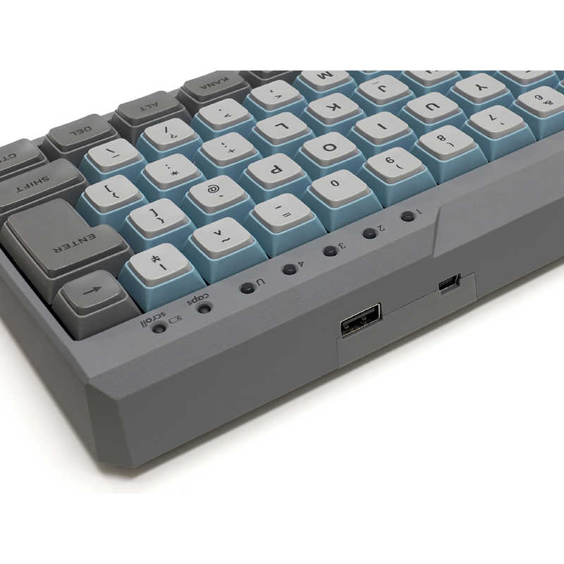 FILCO　キーボード Majestouch MINILA-R Convertible 青軸 ［Bluetooth・USB /有線・ワイヤレス］ スカイグレー　FFBTR66MC/NSG