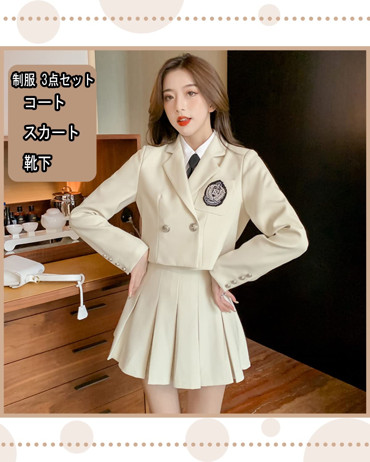 [JIURUN] 制服 ロリータ ゴスロリ 衣装 軍服 ハロウィン コスプレ アニメ cosplay lolita 森ガール ロリータ プリーツ スカート ブラウス 女装 服 ゴシック ドレス 女装