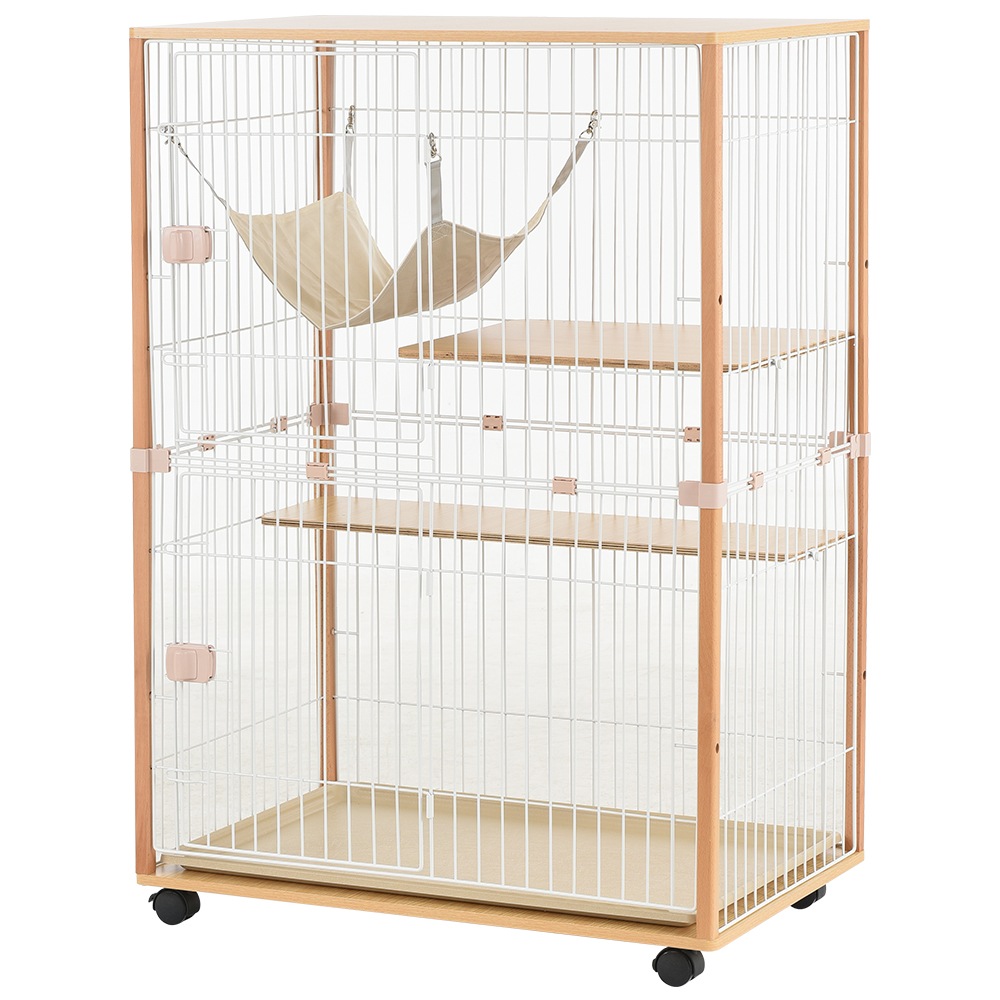 【国内発送】145 猫 キャットケージ 木製 キャットハウス ネコ ハウス 留守番 保護 脱走防止 多頭飼い 多頭 スチール 二段(チーク) 【国内発送】145 猫 キャットケージ 木製 キャットハウス ネコ ハウス 留守番 保護 脱走防止 多頭飼い 多頭 スチール 二段(チーク)