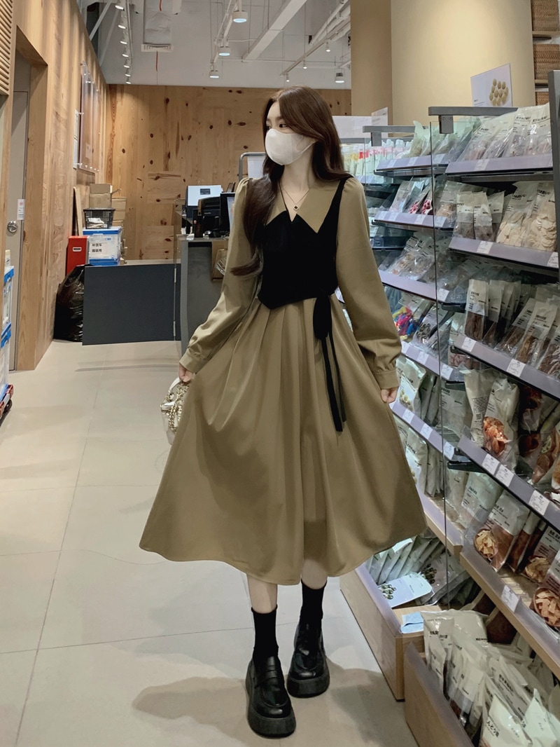 ワンピース レディース ロングスカート フレアスカート フレアワンピース ワンピドレス 膝下 ミモレ ミモレ丈 ミディアム丈 長袖 ボリューム袖 Vネック フレア Aライン ウエストリボン ワンピース レディース ロングスカート フレアスカート フレアワンピース ワンピドレス 膝下 ミモレ ミモレ丈 ミディアム丈 長袖 ボリューム袖 Vネック フレア Aライン ウエストリボン