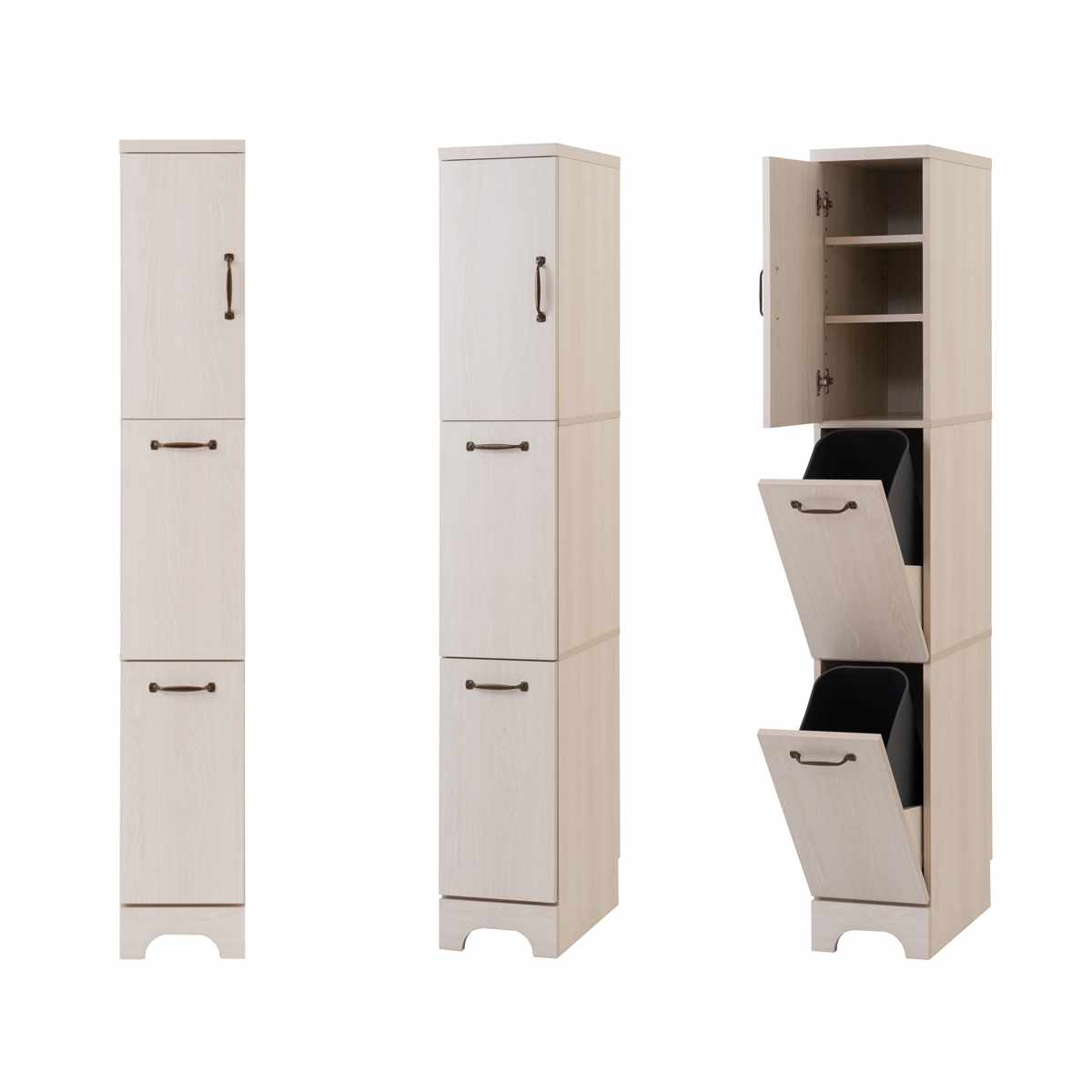 スリムダストボックス 幅25cm 2分別ゴミ箱付 隠す収納 ホワイト木目 Late ラテ スリム 収納 ごみ箱 可動棚 間仕切り ダストボックス ゴミ箱付 分別 ラック 棚 背面化粧 リビング スリムダストボックス 幅25cm 2分別ゴミ箱付 隠す収納 ホワイト木目 Late ラテ スリム 収納 ごみ箱 可動棚 間仕切り ダストボックス ゴミ箱付 分別 ラック 棚 背面化粧 リビング