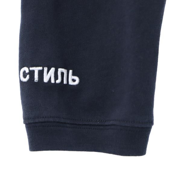 ヘロンプレストン 未使用 ロゴ刺繍 長袖 Tシャツ XXS ブラック HERON