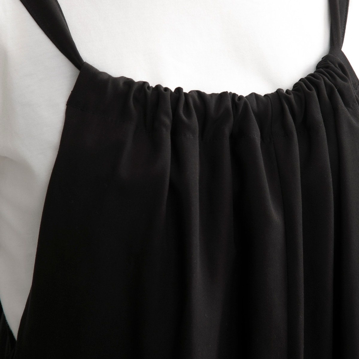 エプロン 無地 後ろリボンオールインワン COCOWALK ココウォーク ポケット付き オールインワン キッチンエプロン 台所エプロン リボン オルテテ ゆったり 大人用 女性用 レディース