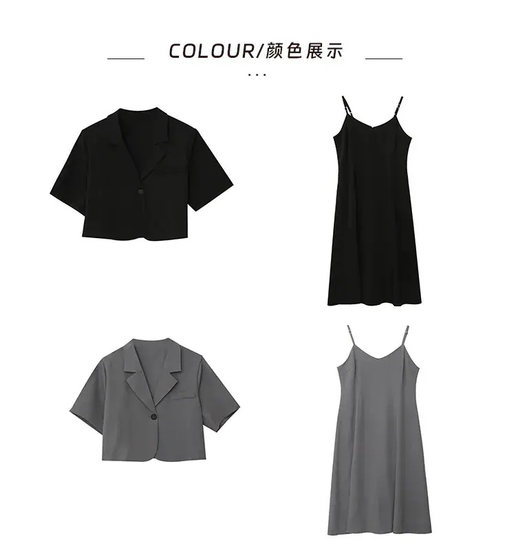 2024 制服セット 夏 通勤 スーツセット スーツ＋キャミワンピース 大きいサイズ 大人 上下セット 体型カバー メガ割 夏 フォーマル セットアップ レディース 韓国ファッション