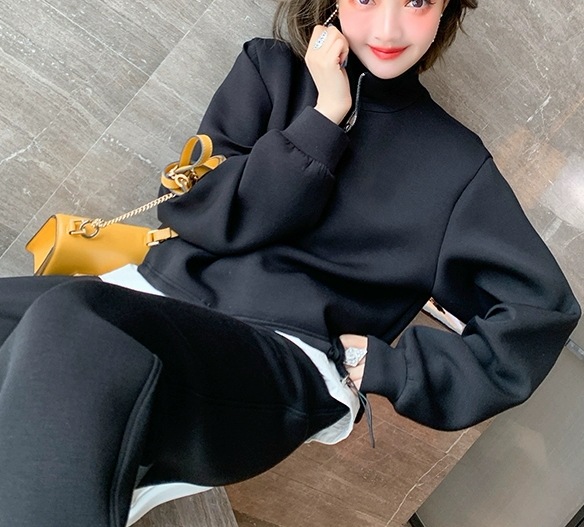 レディース 2点セット セットアップ トップス ボトムス トラックジャケット 長袖 ハーフジップ パンツ ロングパンツ カジュアルパンツ ウエストゴム ジャージ トレーニングウエア かわいい