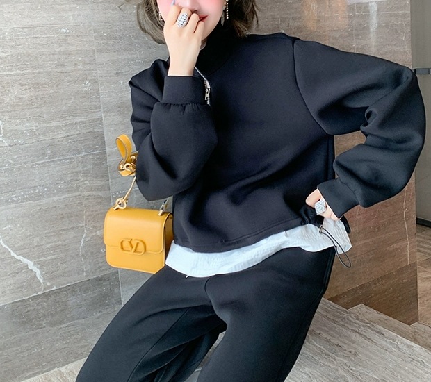 レディース 2点セット セットアップ トップス ボトムス トラックジャケット 長袖 ハーフジップ パンツ ロングパンツ カジュアルパンツ ウエストゴム ジャージ トレーニングウエア かわいい