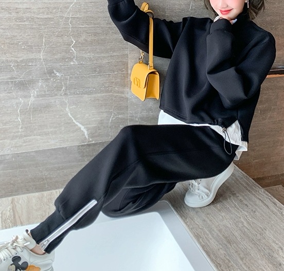 レディース 2点セット セットアップ トップス ボトムス トラックジャケット 長袖 ハーフジップ パンツ ロングパンツ カジュアルパンツ ウエストゴム ジャージ トレーニングウエア かわいい