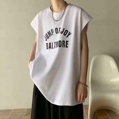 バーガンディ ノースリーブ Tシャツ サイズ4 ノースリーブカットソーノースリ フレンチスリーブ サイド