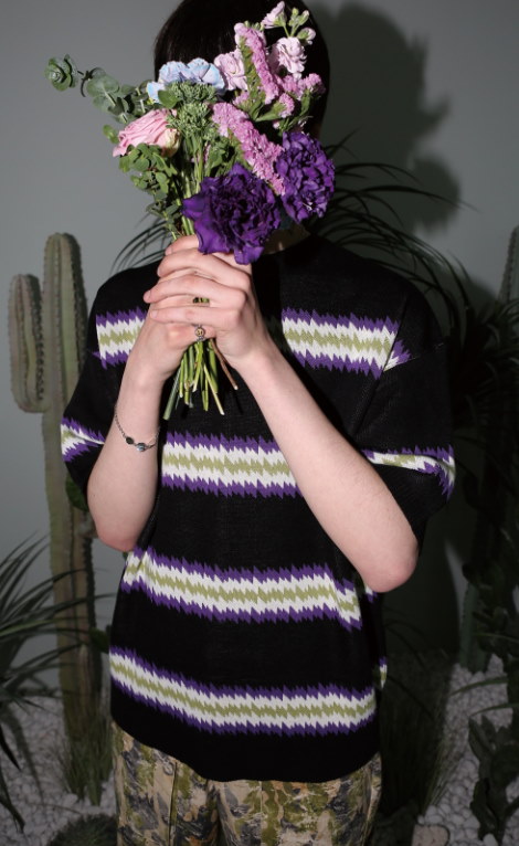 Qoo10] MISTER CHILD 男女共用 / ZIGZAG KNIT T