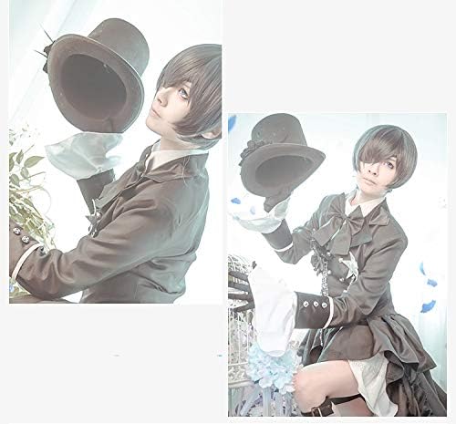 新作入荷コスチューム萌え可愛タイプ コスプレ衣装 黒執事 シエル 燕尾服 コスプレ 学園祭 文化祭 仮装 パーティー 帽子アイマスク付きコスプレ