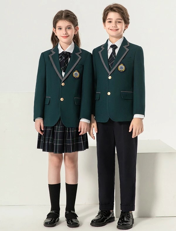 学生服 子供服 韓国風 ピアノ発表会 上下セット キッズスーツ キッズフォーマルスーツ 女の子 男の子 女児 小学校 高校生 中学生 制服 ジャケット ブラウス スカート リボン