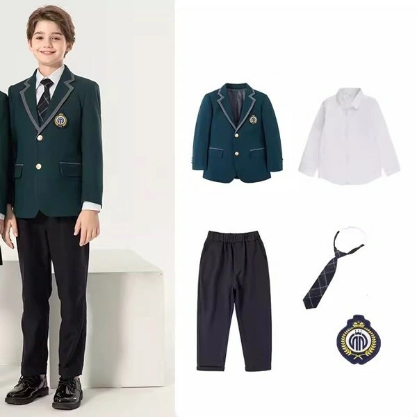 学生服 子供服 韓国風 ピアノ発表会 上下セット キッズスーツ キッズフォーマルスーツ 女の子 男の子 女児 小学校 高校生 中学生 制服 ジャケット ブラウス スカート リボン