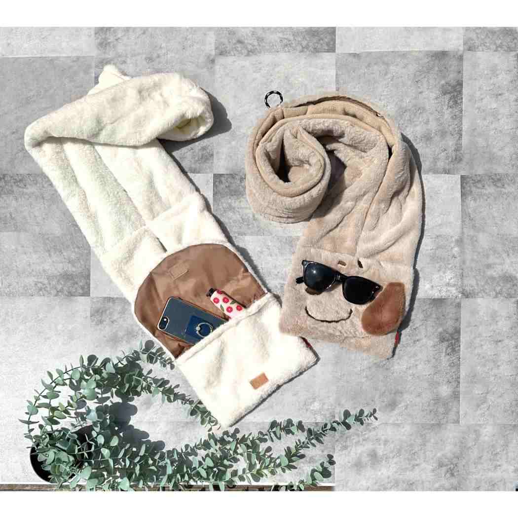 スヌーピー IP.MUFF-ROO. ボディバッグ ネックウォーマー型ショルダーポーチ スヌーピー IP.MUFF-ROO. ボディバッグ ネックウォーマー型ショルダーポーチ