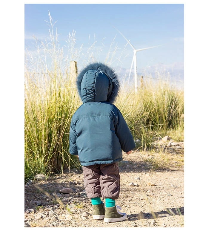 ダウンコート　キッズ　アウター ダウンジャケット 　コート 子供服 女の子 男の子　コート ジャケット 長袖 ラクーンファー付き あたたかい こども 防寒 子ども服 アウトドア 90/100