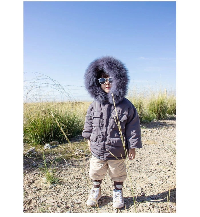 ダウンコート　キッズ　アウター ダウンジャケット 　コート 子供服 女の子 男の子　コート ジャケット 長袖 ラクーンファー付き あたたかい こども 防寒 子ども服 アウトドア 90/100