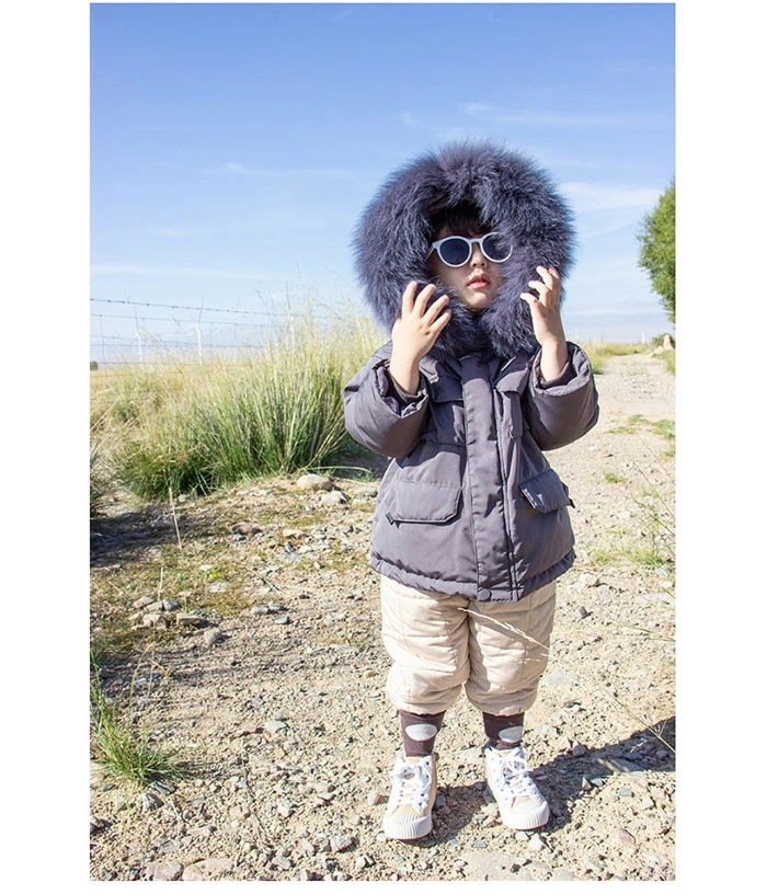 ダウンコート　キッズ　アウター ダウンジャケット 　コート 子供服 女の子 男の子　コート ジャケット 長袖 ラクーンファー付き あたたかい こども 防寒 子ども服 アウトドア 90/100