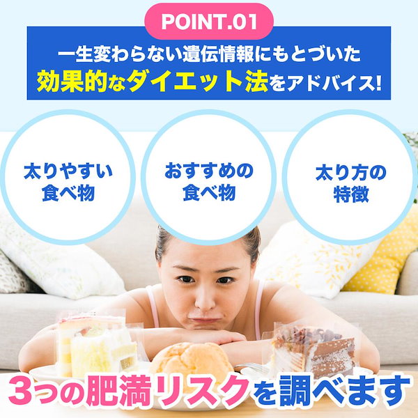 遺伝子検査キット✨H&BP✨肥満関連遺伝子✨ダイエット 遺伝子検査キット 肥満遺伝子（6種類） ｜ 日本メドック