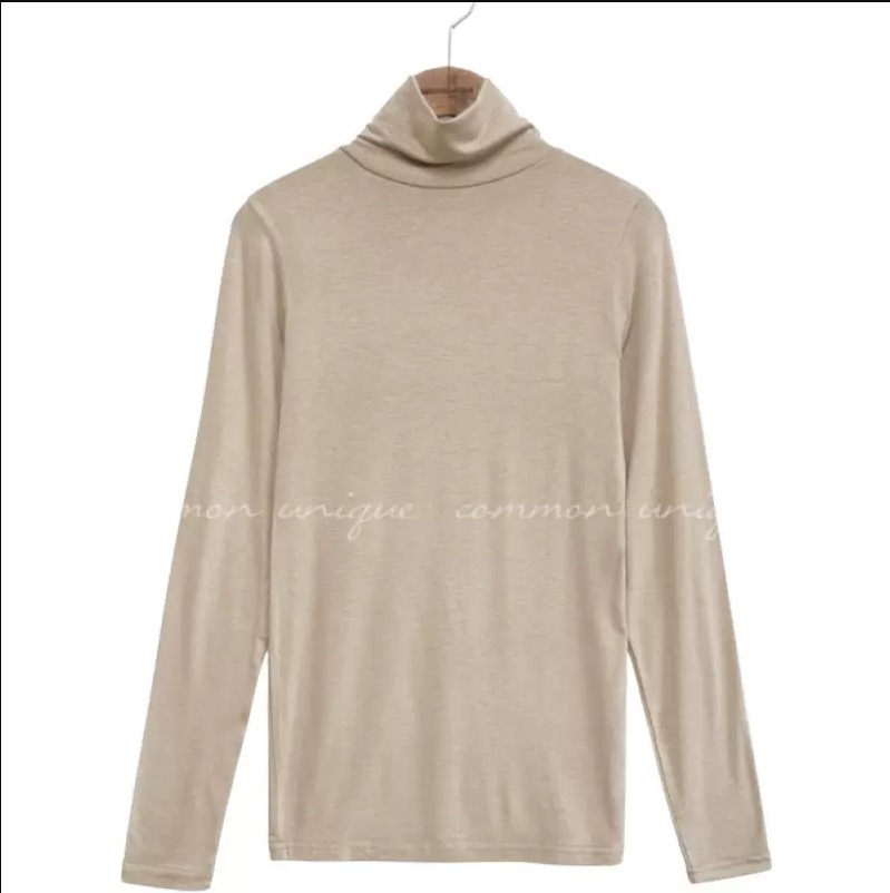 カラバリエーション豊富 ハイネックロンＴ カジュアルシャツ インナーウェア トップス Tシャツ シャツ 白シャツ Uネック ハイネック スリム 細身 ストレート カラバリエーション豊富 ハイネックロンT カジュアルシャツ