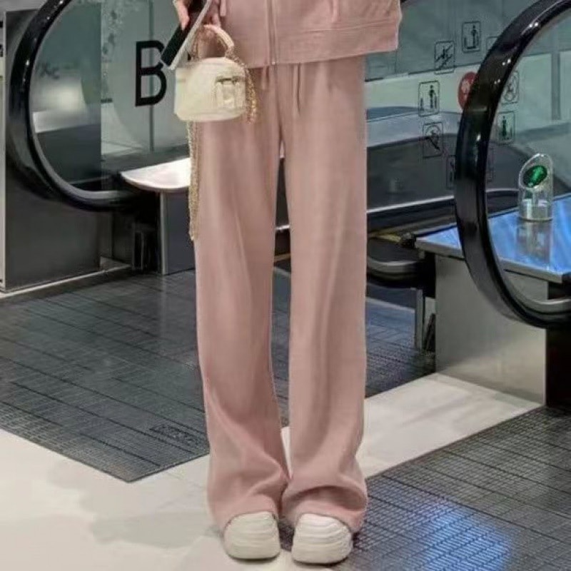 ハイエンドのカスタマイズ-女性のためのファッショナブルでカジュアルな新しいスウェットシャツスーツ 2024 年秋小さな男性のツーピースのフード付きトップの完全なセット