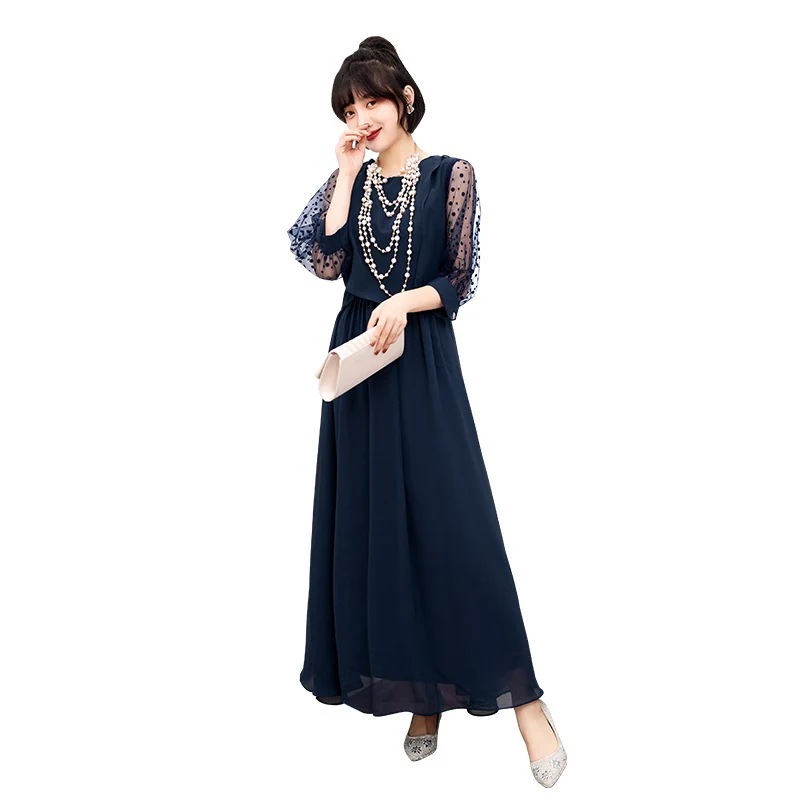 新作 2024新作 ドレス 結婚式 お呼ばれ パーディー ミモレ丈 パーティードレス レースドレス ワンピース おしゃれ シフォン