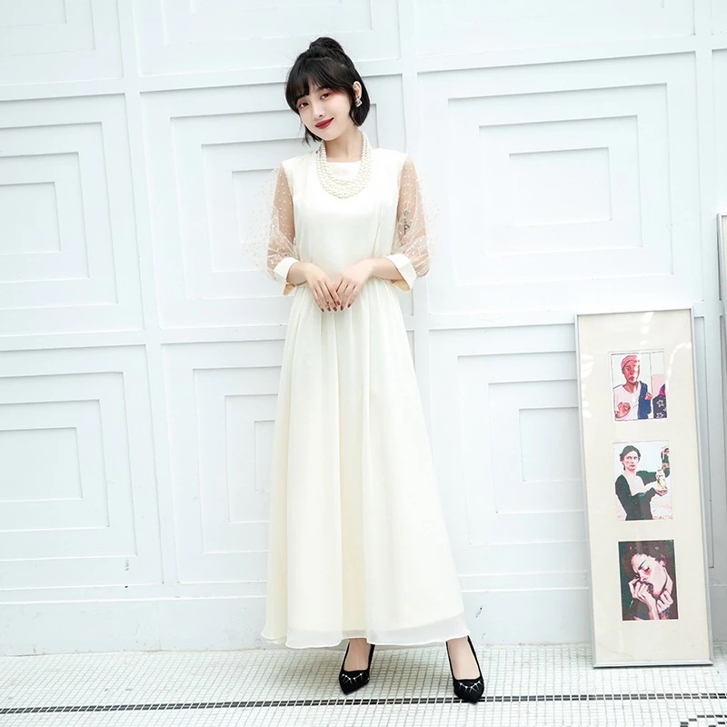 新作 2024新作 ドレス 結婚式 お呼ばれ パーディー ミモレ丈 パーティードレス レースドレス ワンピース おしゃれ シフォン