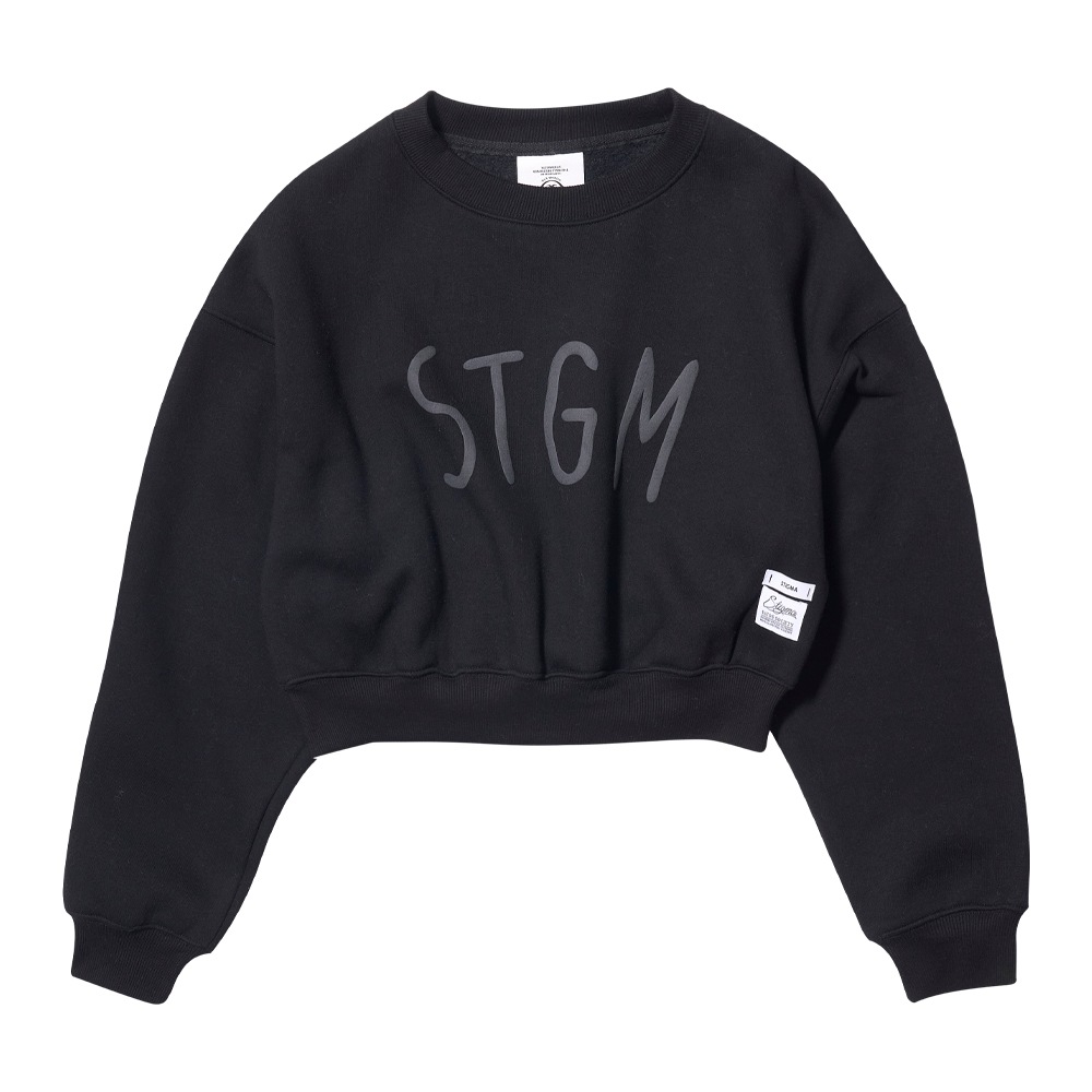 STGM CROPED CREWNECK(FEMALE) BLACK