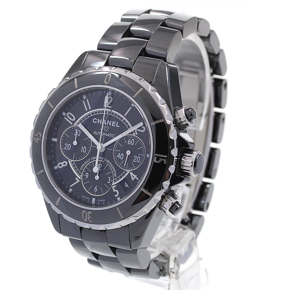 シャネル CHANEL H0940 J12 41MM 黒セラミック クロノグラフ 自動巻き メンズ 美品 _862237【中古】