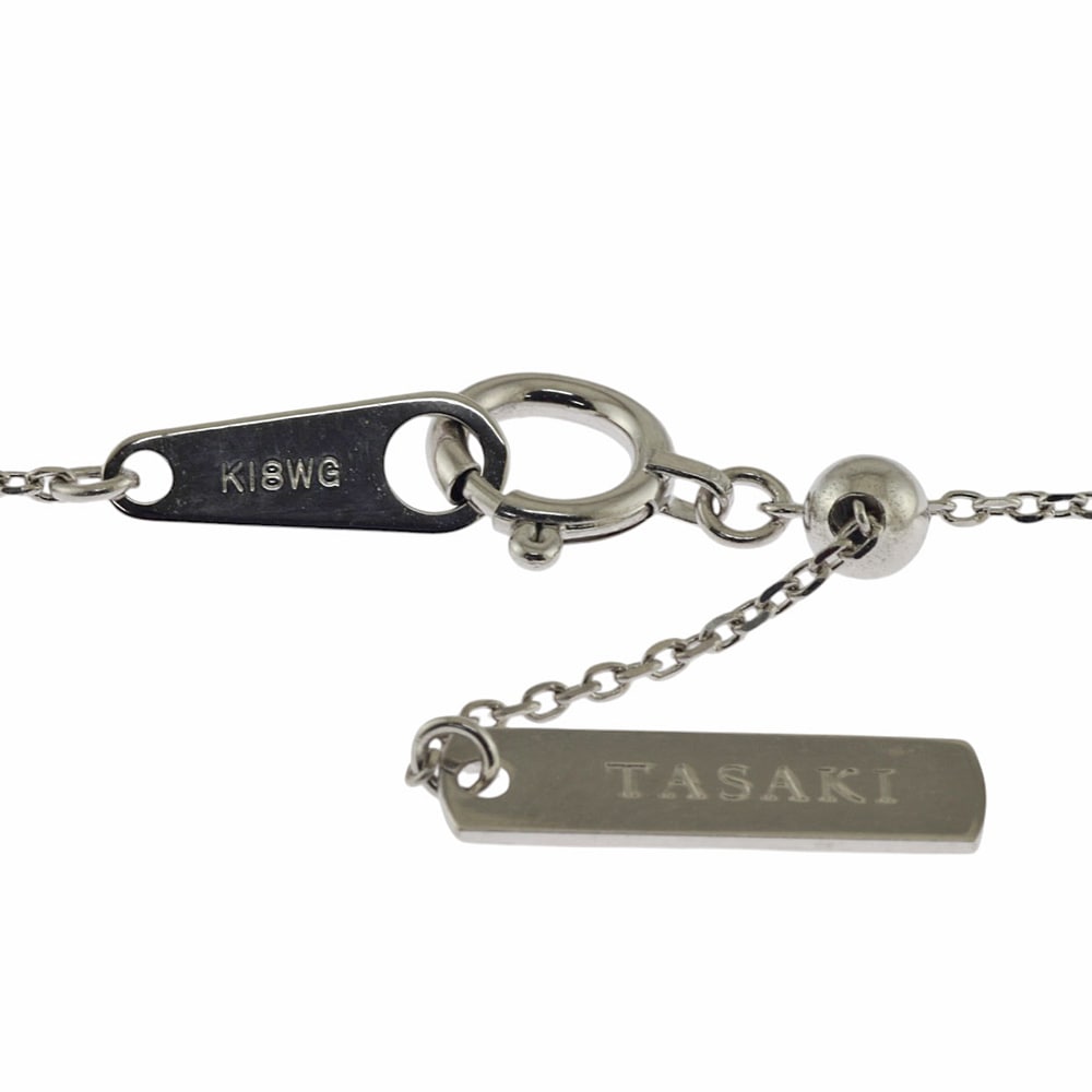 タサキ ネックレス 18金 K18ホワイトゴールド ダイヤモンド TASAKI 中古 美品