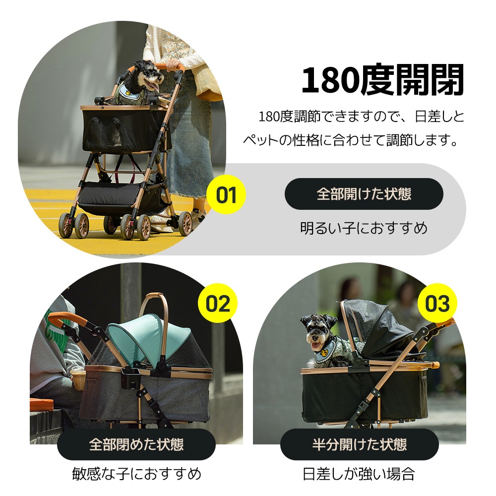 ペットカートアルミ製 分離式 取り外し可能 折りたたみ 多頭 中型犬 小型犬 猫 2way 軽量 ストッパー付き 4輪 組立簡単 工具不要 介護用 ドッグカート ペットバギー 犬 猫 動物 ペ