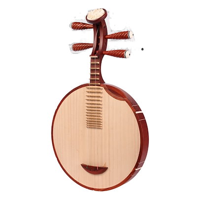 月琴　和月琴　アンティーク Qoo10] 月琴ローズウッド 民族音楽 京劇 中国の : 楽器