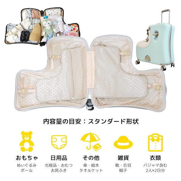 Qoo10] NORICCO クッション付き スーツケース Mサイズ