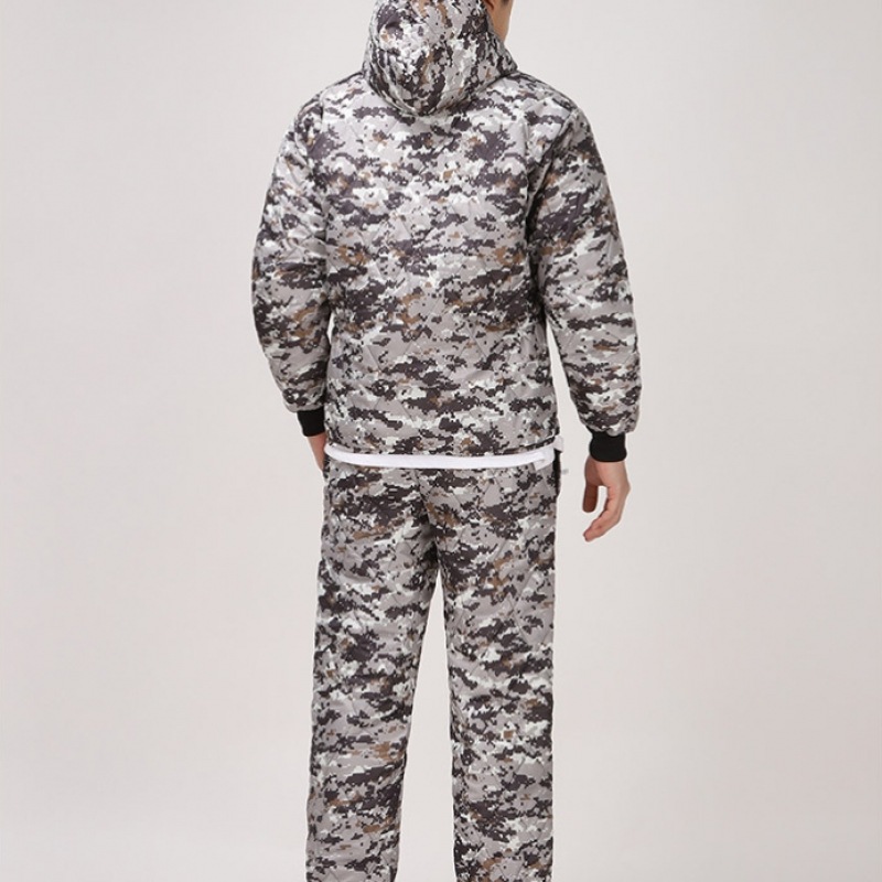 (黄水)国産デジタルフード付きウォームスーツセットSDPD0459 (黄水)国産デジタルフード付きウォームスーツセットSDPD0459