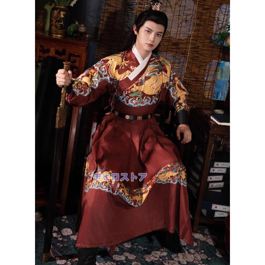 【激安販売】大人 中華コスプレ衣装 メンズ レディース 中国古代服装 明朝 侠客 禁衛軍 剣士 コスチューム 龍プリント 交差襟 ロング丈 一式ブラウス 着脱やすい パンツセ 【激安販売】大人 中華コスプレ衣装 メンズ レディース 中国古代服装 明朝 侠客 禁衛軍 剣士 コスチューム 龍プリント 交差襟 ロング丈 一式ブラウス 着脱やすい パンツセ