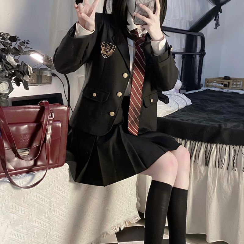 新入庫 卒業式 スーツ 女の子 卒服 韓国 高校生 制服 黒 入学式 スーツ 中学生 学生服 小学生 可愛い フォーマ ルスーツ 大きいサイズ 中高生 女子 4点セット ジャケット 白シャツ ネクタイ 新入庫 卒業式 スーツ 女の子 卒服 韓国 高校生 制服 黒 入学式 スーツ 中学生 学生服 小学生 可愛い フォーマ ルスーツ 大きいサイズ 中高生 女子 4点セット ジャケット 白シャツ ネクタイ