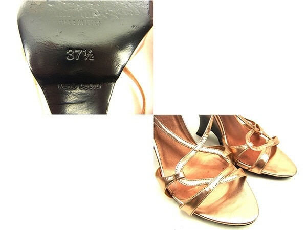 サンダル #37 1/2 メタリックピンク 中古 サンダル #37 1/2 メタリックピンク 中古