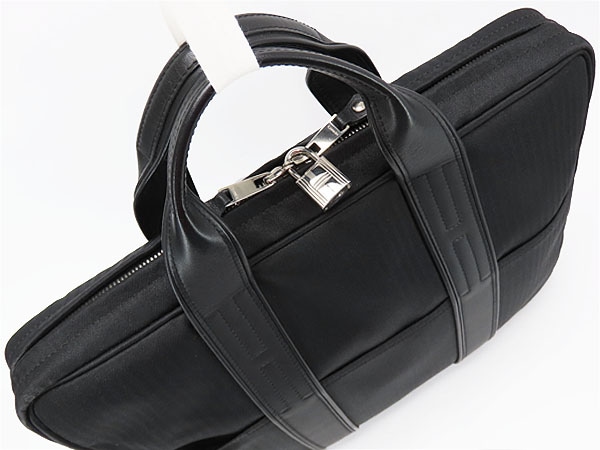 激レア美品エルメスアカプルコオディナトゥール2WAYブリーフケースビジネスバッグ書類かばんブラックトワルシェブロンレザー 激レア美品エルメスアカプルコオディナトゥール2WAYブリーフケースビジネスバッグ書類かばんブラックトワルシェブロンレザー