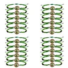 24 個グリーン聖ジュードブレスレットロザリオ手作りメキシコブレスレットサンジュダスタデオ手作りジュエリー完璧なギフト 24 個グリーン聖ジュードブレスレットロザリオ手作りメキシコブレスレットサンジュダスタデオ手作りジュエリー完璧なギフト