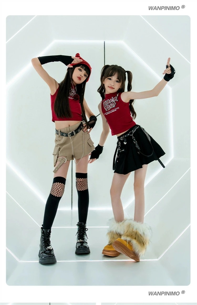 ワインレッド タンクトップ ダンス衣装 女の子 へそ出し ベージュ 短パン ブラック スカート チュール アームカバー 手袋 靴下 キッズ ジャズ Y2K 子供服 ヒップホップ 応援団 団体服 ジュニ ワインレッド タンクトップ ダンス衣装 女の子 へそ出し ベージュ 短パン ブラック スカート チュール アームカバー 手袋 靴下 キッズ ジャズ Y2K 子供服 ヒップホップ 応援団 団体服 ジュニ