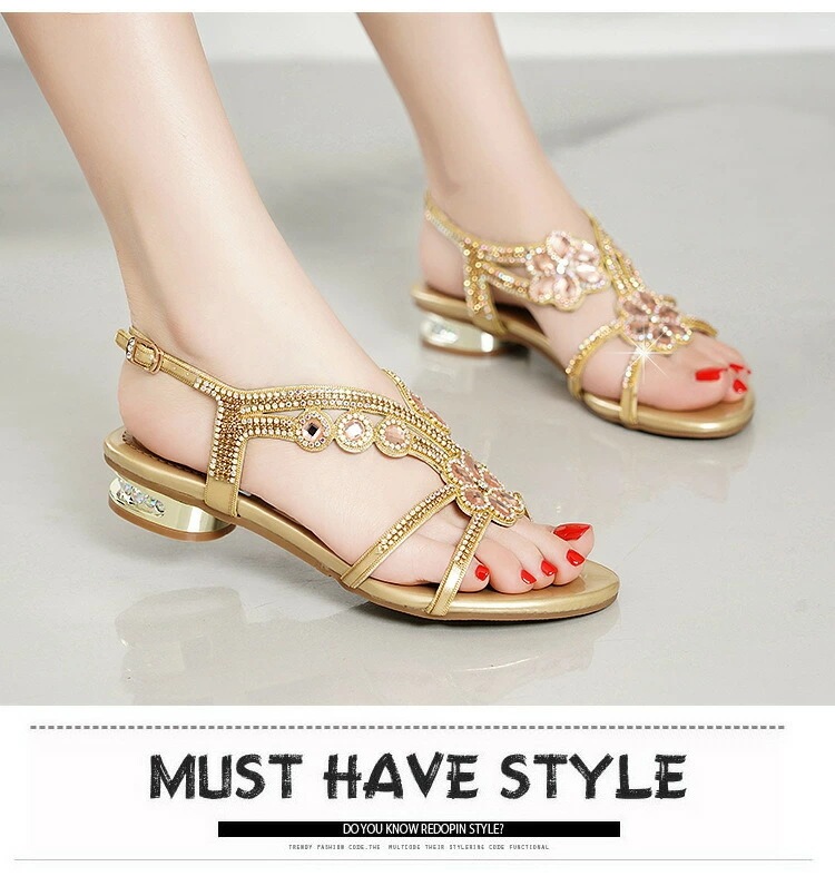 【短纳期】レディース シューズ ミュール キラキラ ダイアモンド オープントゥ 靴 大人 上品 大きいサイズ 25.5cm ダブルストラップ ストラップサンダル 太ヒール 2.5cmヒール つつかけ